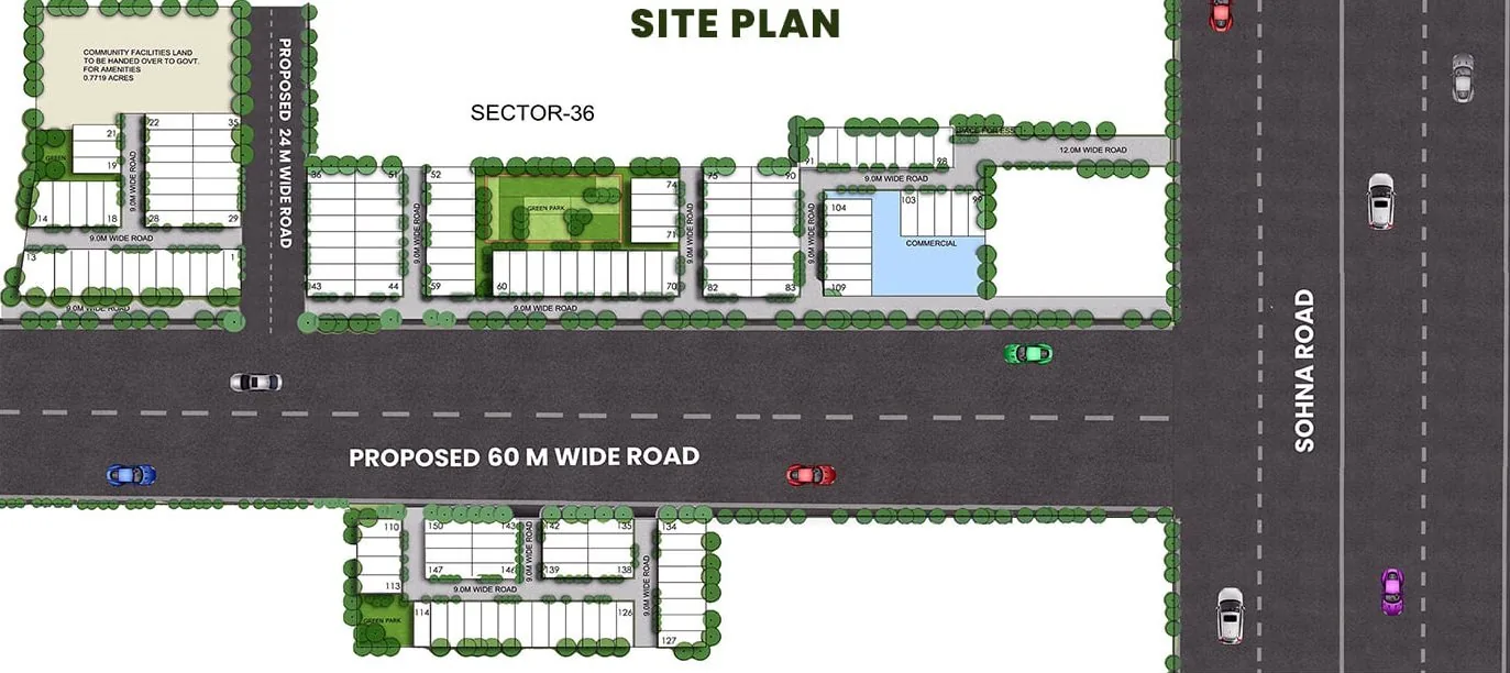 ROF JBP Green Meadows — Sector 35 & 36, Sohna